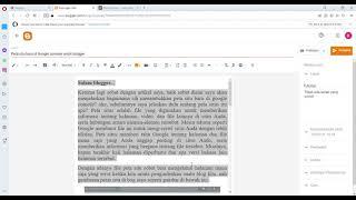 Menghitung jumlah kata di blog #blogger #jumlahkata