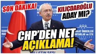 Kılıçdaroğlu cumhurbaşkanı adayı mı? CHP'den o soruya net cevap!