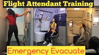 Flight Attendant Training |Evacuation Emergency