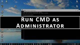 How to Run CMD as Administrator Windows 10