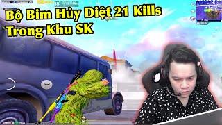 Bộ Bim Hủy Diệt 21 Kills Trong Khu SK Và Tình Huống Xử Lý 1 Vs 4 | Bộ Bim Fan PUBG Mobile #việtnam