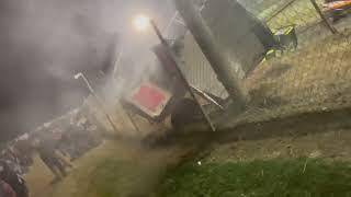 Fiery Sprintcar crash brings premature end to action at Avalon Raceway