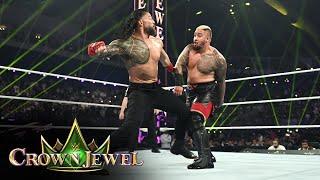 Roman Reigns enters the match ON FIRE!: Crown Jewel 2024 highlights