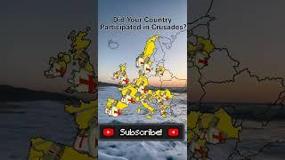 Did Your Country Participated in Crusades? #history #mapper #europe #mapping #crusader #nostalgia