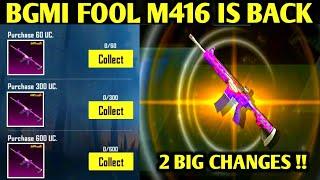 FOOL M416 NEW EVENT IN BGMI | ON HIT EFFECT IN M416 FOOL | FOOL M416 IS BACK | NEW MAP UPDATE