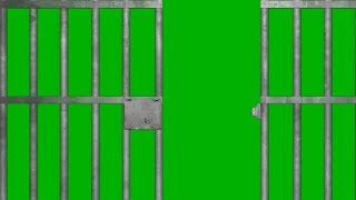 Jail Cell Door Slam  with Echo green screen