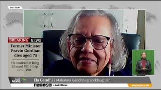 Pravin Gordhan | Ela Gandhi pays tribute