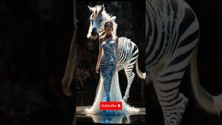 A Woman Merges with a Zebra on AGT!  #AmericasGotTalent #AGT #Magic #Talent #Shorts #zebra