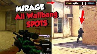 MIRAGE ALL WALLBANG SPOTS [ 2023 ] FREE KILLS CSGO