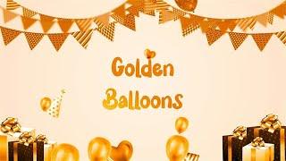 Golden Balloons Theme | Birthday Invitation Video Sample | Dazzling Invitations