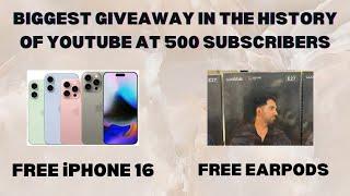 video देखें और FREE में iPhone 16 & Earpods पाये    (500 subscribers special)