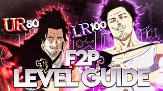 How To INCREASE Your Level and Rarity As F2P Player Quick! BLACK CLOVER MOBILE PLAYER GUIDE