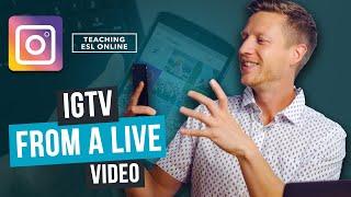 Create an IGTV Video from an Insta Live (Step-by-Step + Cover Tips)