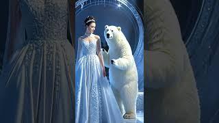 women and polar bears fashion show #shorts #fashion #cute #ai #cosplay #4k #foryou #shortvideo