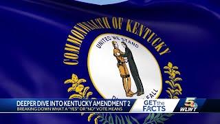 What does a  'yes' or 'no' vote mean for Kentucky's Amendment 2?