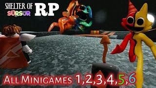 COMPLETING ALL MINIGAMES (1,2,3,4,5,6) Shelter Of Sursur RP Roblox