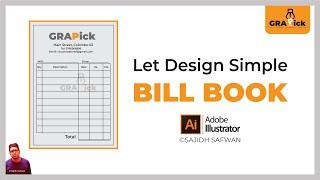 How to Create Simple Bill Book in 2 Minutes | Adobe Illustrator