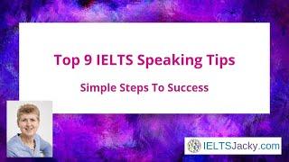 IELTS Speaking Tips