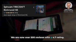 Spincam Tirecraft's Google Reviews Tripled to 500+ with AutoLeap