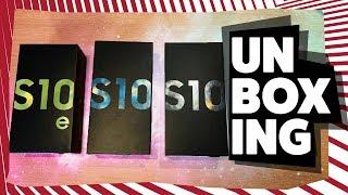 Samsung Galaxy S10 e, S10 & S10+ – Unboxing (deutsch)