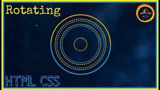 Create Awesome Rotating Loader Animation By HTML and CSS /Rotating Circles Web Animation/ DaRkDeV.