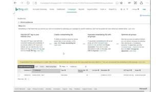 Bing Ads Deminar - How to create 3 key advanced Remarketing Audience Lists