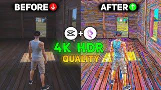  4K HDR QUALITY TUTORIAL  FREE FIRE SHORT EDITING TUTORIAL LIKE@zoroffxx @A1YT77 @wrgyt