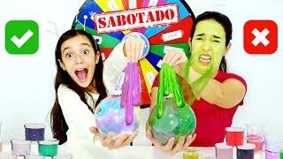 ROLETA MISTERIOSA de SLIME SABOTADO no ENFEITE de NATAL  The Mystery Wheel of Slime Challenge