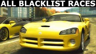 Need For Speed: Most Wanted - All Blacklist Rivals (NFS MW 2005)