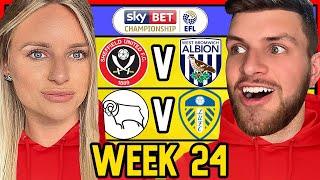 CHAMPIONSHIP WEEK 24 PREDICTIONS