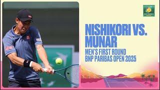 Kei Nishikori vs Jaume Munar Highlights | BNP Paribas Open 2025