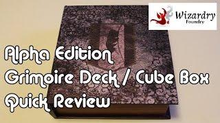 Grimoire Deck / Cube Box by Wizardry Foundry - Alpha Edition