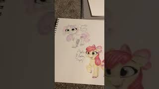 Apple bloom and Sweetie belle in the g5 style!