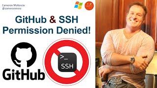 Fix Git's SSH Permission Denied (PublicKey) Error on GitHub (git@github.com)