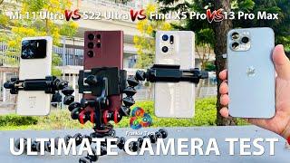 Find X5 Pro vs Galaxy S22 Ultra vs Mi 11 Ultra vs iPhone 13 Pro Max ULTIMATE CAMERA TEST