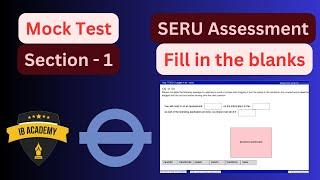 Section-1 Fill in the blanks - SERU TFL- Mock Test #Seruassessmenttfl, #tfl, #phv, #seru