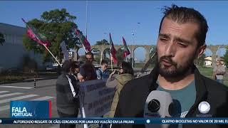 Trabalhadores do politécnico do Porto em protesto