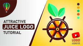 Juice Concept Logo Design Tutorial | Coreldraw Tutorial | Simplified Tuts