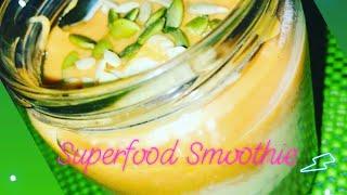 "HEALTHY SUPERFOOD SMOOTHIE RECIPE" #TricolourSmoothie "High Protein Fruit Smoothie" #MustardExpress