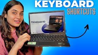 Primebook 4g keyboard shortcuts  #primebook #laptop #sharktankindia