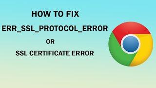 How to Fix “ERR_SSL_PROTOCOL_ERROR” for Google Chrome | SP SKYWARDS