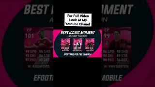 Best Iconic Moment Players At Every Position In Pes 2021 Mobile