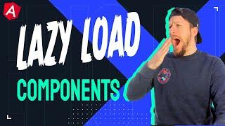 Lazy loading standalone components in Angular