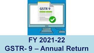 GSTR-9 Annual Return for FY2021-22 Explained in Tamil