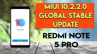 MIUI 10.2.2.0 Global Stable Update for Redmi Note 5 PRO | Download Now