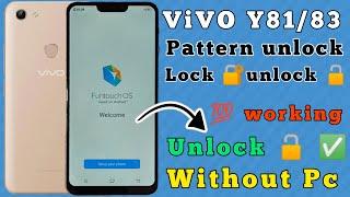 Vivo y81 pattern unlock | Y83 lock unlock | Vivo y81 lock kaise tode | y81 lock unlock | without pc