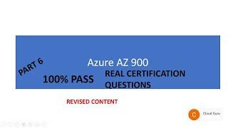 Part 6 -Azure AZ-900 Real Exam Questions