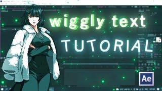 Wiggle Text Tutorial | After effects