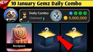 Gemz Daily Combo 10 January | Gemz Daily Code | 10 January | Daily Combo Today