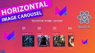 Build a responsive Horizontal Carousel and Slider using React and framer-motion || Image carousel